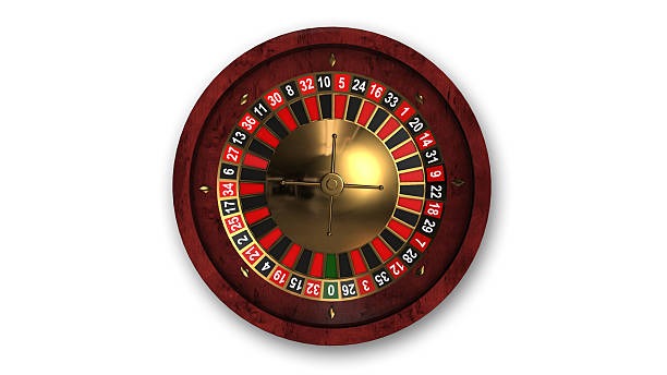 Live roulette table with real dealer and players
